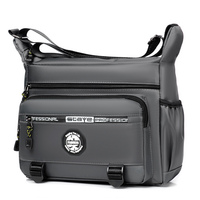 متعدد الطبقات جيب تصميم أكسفورد حقيبة كتف سعة كبيرة الرجال عادية موضة واحدة الكتف Crossbody حقيبة ساعي فاخرة - الصورة 2